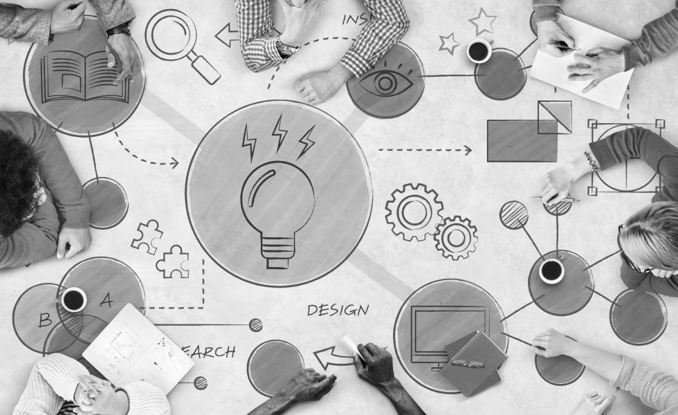 Light Bulb Ideas Creative Diagram Concept